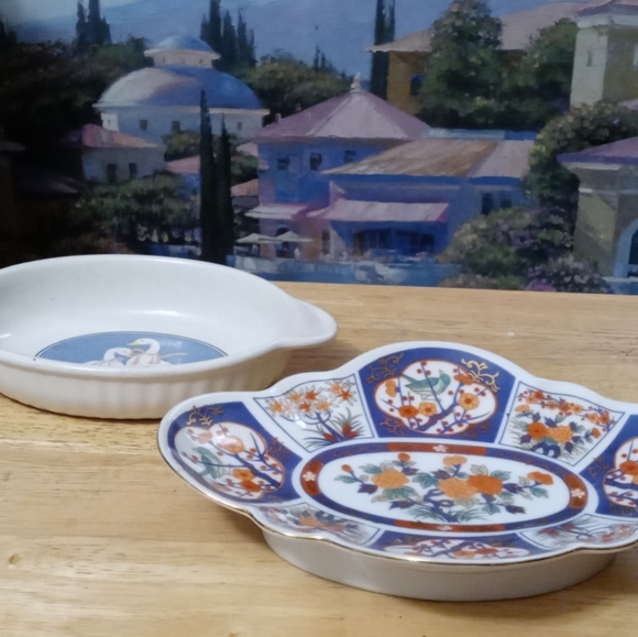 Vintage Asian Imari Oval Dish Andrea by Sadek&Oval Casserole Both Made Japan.🍜 - Picture 10 of 15